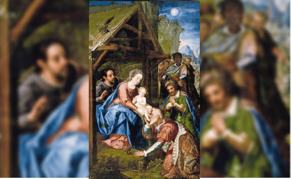 La adoración de los Reyes, de Baltasar Echave Orio. Foto: INBAL