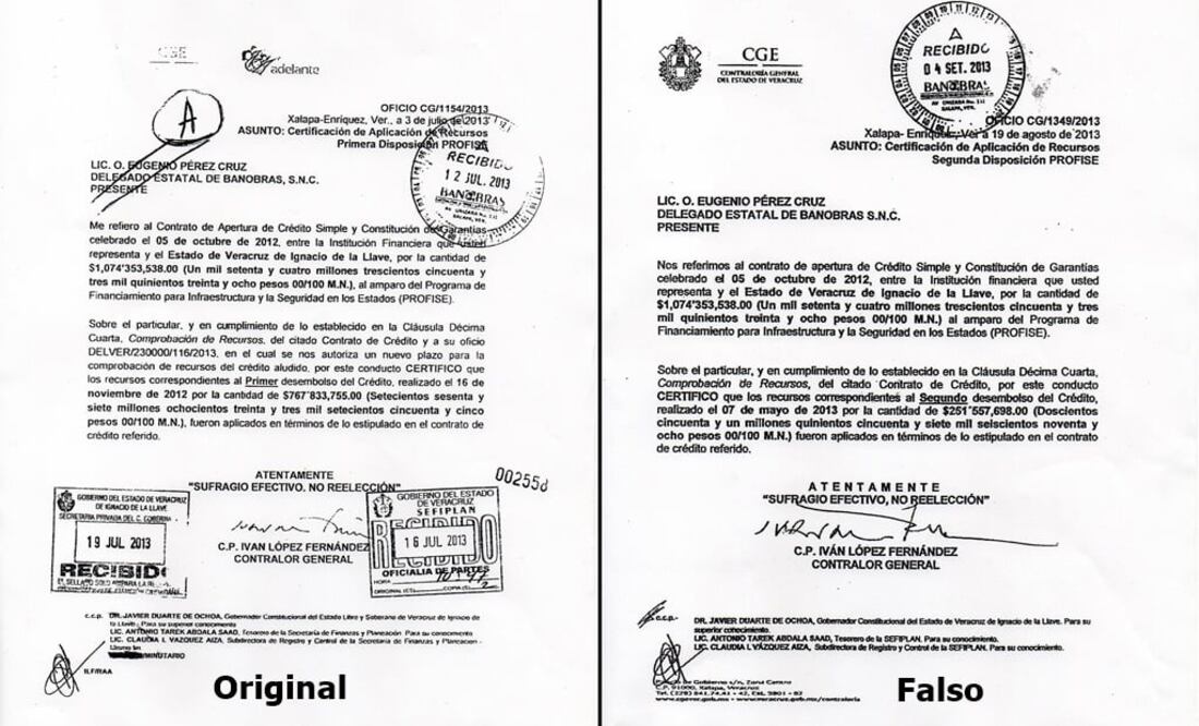 Iván López Fernández presentó documentos para denunciar que las pruebas aportadas al ministerio público son falsas (Fotos: Especiales)