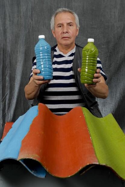 PET, materia prima para playeras, casas, aulas, lentes, pinturas...