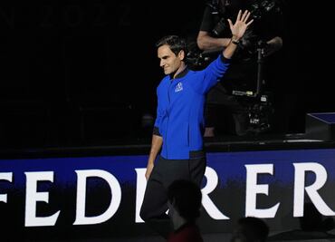GALERÍA: El adiós de Roger Federer junto a Rafael Nadal