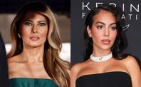 Melania Trump y Georgina Rodríguez se roban el show en cena con Cristiano Ronaldo en la Casa Blanca. Foto: AFP