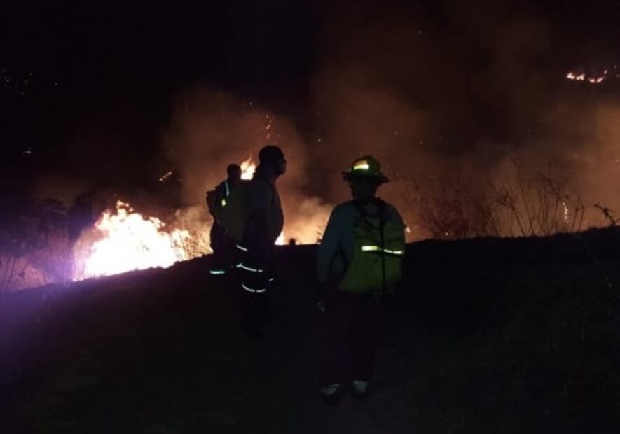 Declaran zona de emergencia por incendio que salió de control en Uruapan
