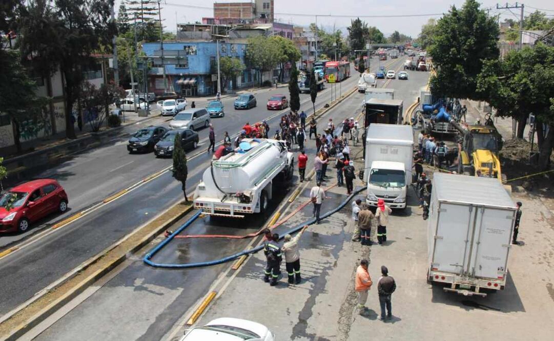 Tras fuga de agua, son 17 casas las afectadas en la alcaldía Venustiano Carranza. Foto: Darío Luna