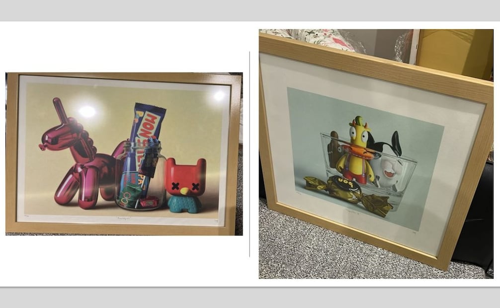 Cateo a propiedades de Ryan Wedding da como resultado el decomiso de 62 motos, pinturas, medallas y droga. (30/12/25) Foto: X @FBILosAngeles