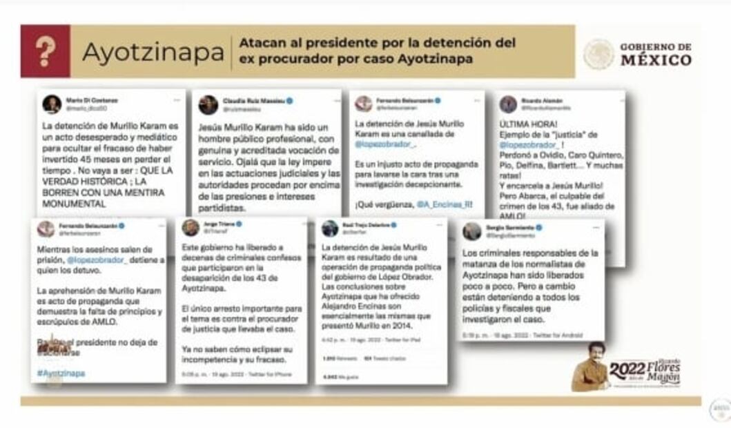 Responden a “la señora de las mañaneras” por acusar ataques contra AMLO tras detención de Murillo Karam 