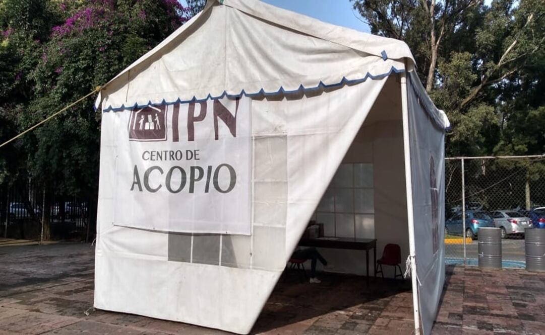 El Centro de Acopio IPN se encuentra ubicado en la explanada de la Secretaría de Extensión e Integración social, en la avenida Juan de Dios Bátiz, esquina con Luis Enrique Erro en la Unidad Profesional “Adolfo López Mateos”, Zacatenco. Foto: Especial