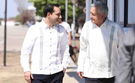 AMLO supervisa avances del Tren Maya en Yucatán 