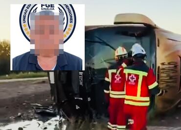Detienen en Sinaloa a conductor de autobús que huyó tras accidente que dejó 7 muertos en Sonora
