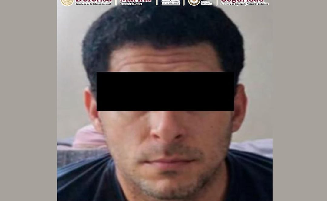 Líder de célula criminal detenido en Villa de Álvarez Colima. Foto: Especial