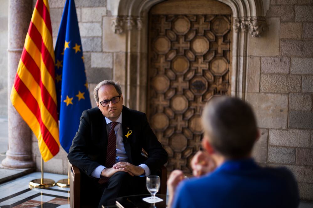 El nuevo presidente catalán, Quim Torra (Foto: AP)