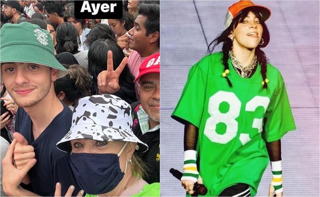 Erika Buenfil asistió al concierto de Billie Eilish para acompañar a su hijo Nicolás.
Fotos: Instagram