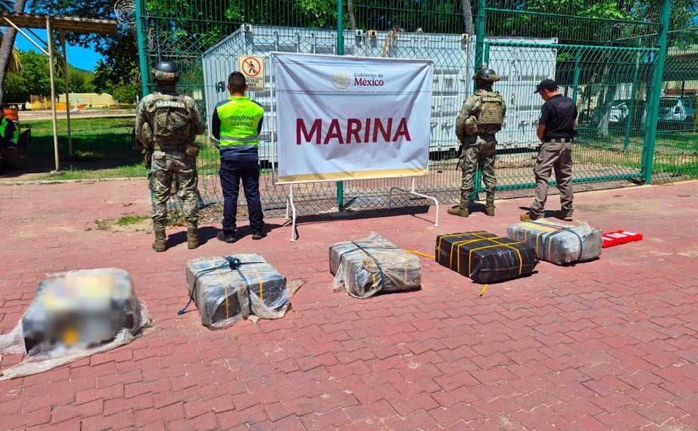 Semar asegura 270 kilos de cocaína en el puerto de Manzanillo, Colima (20/06/2026). Foto: Especial
