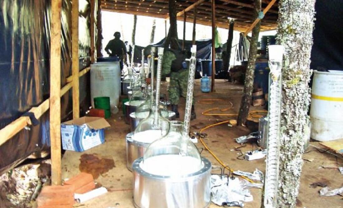 Michoacán ranks first, with 460 dismantled drug labs, followed by Sinaloa, with 276 and Jalisco, with 181. (Photo: Archive/El Universal)