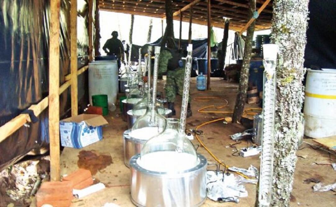 Michoacán ranks first, with 460 dismantled drug labs, followed by Sinaloa, with 276 and Jalisco, with 181. (Photo: Archive/El Universal)