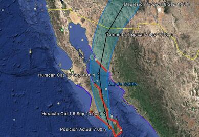 Prevén que huracán “Newton” también toque tierra en Sonora