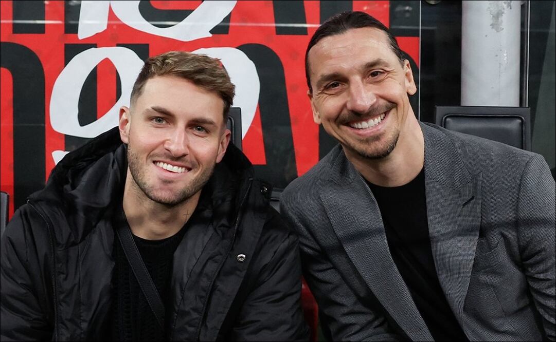 Zlatan Ibrahimovic defendió a Santiago Giménez / FOTO: @acmilan