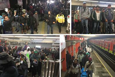 En Metro; así sale primer grupo de migrantes hacia EU