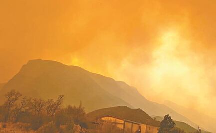 Complica viento labores contra incendio en Nuevo León