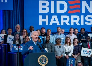 Biden viaja a los estados más reñidos tras un discurso combativo