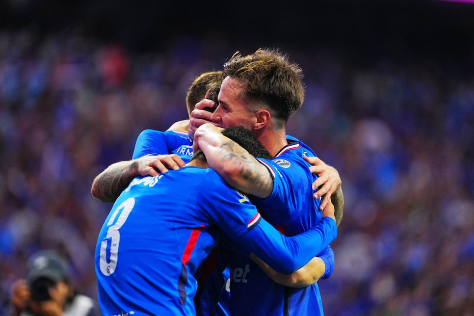Cruz Azul en festejo de gol, durante los Cuartos de Final del torneo Clausura 2026 de la Liga MX - Foto: Imago7