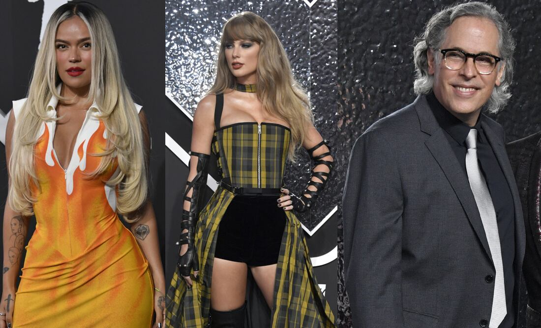 Karol G, Taylor Swift y Rodrigo Prieto fueron algunas de las celebridades presentes en la entrega de los MTV Video Music Awards. Foto: AP