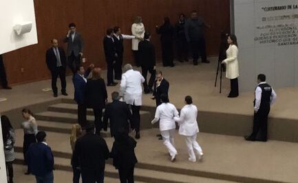 En plena sesión, se desvanece diputado del PAN en el Congreso de Tamaulipas 