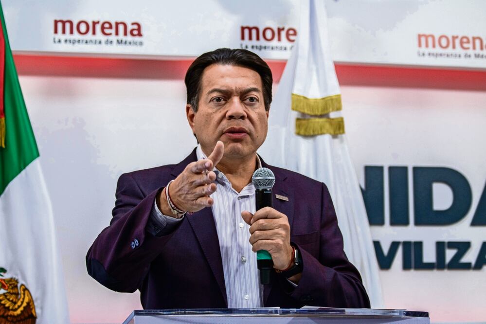 Mario Delgado, dirigente de Morena se pronunció luego de que el líder de MC señalara que Marcelo Ebrard es la opción externa del partido naranja para las elecciones de 2024 / Foto: Especial