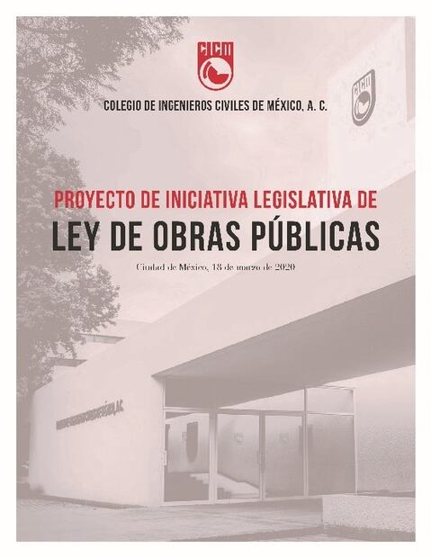 Propuesta para una Ley de Obras Públicas