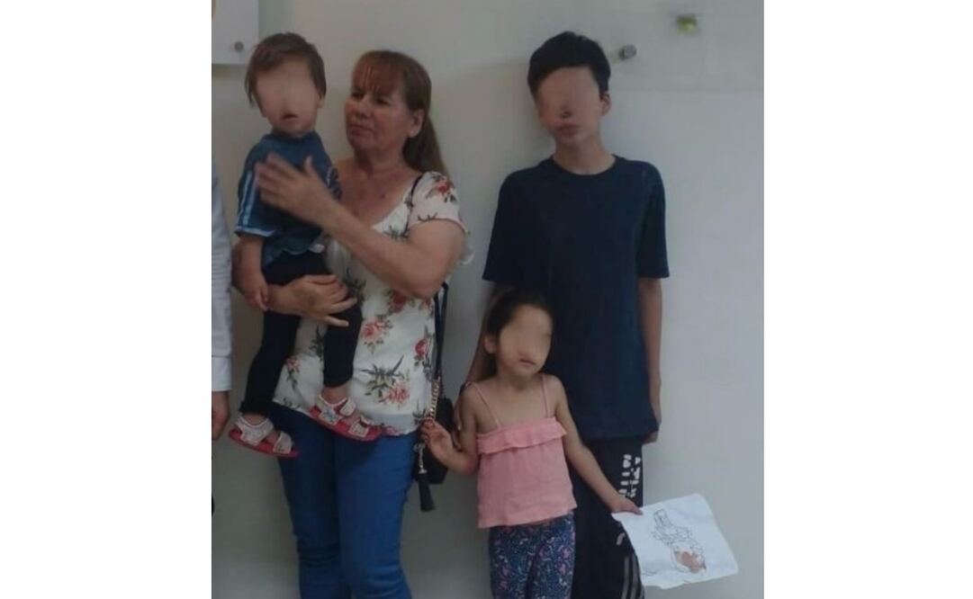 Los tres hermanitos fueron entregados a su abuela materna, para su cuidado. Foto: Especial