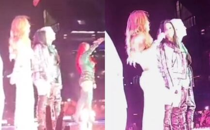 Anahí recibe fuerte golpe durante uno de sus conciertos con RBD
