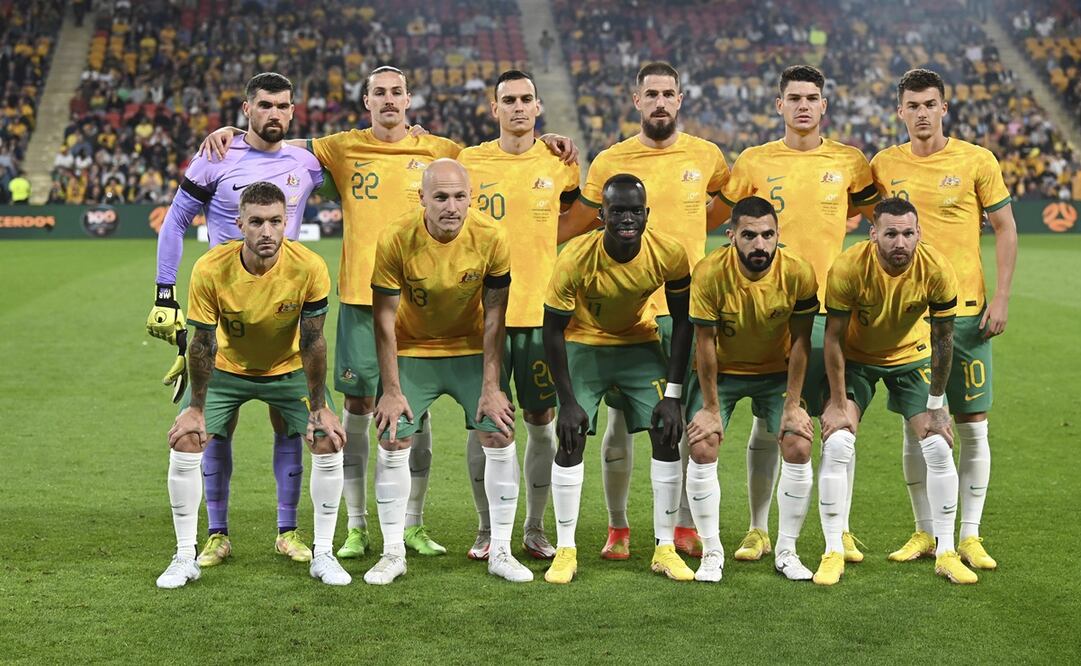 El once inicial australiano en el amistoso frente a Nueva Zelanda / Foto: AP