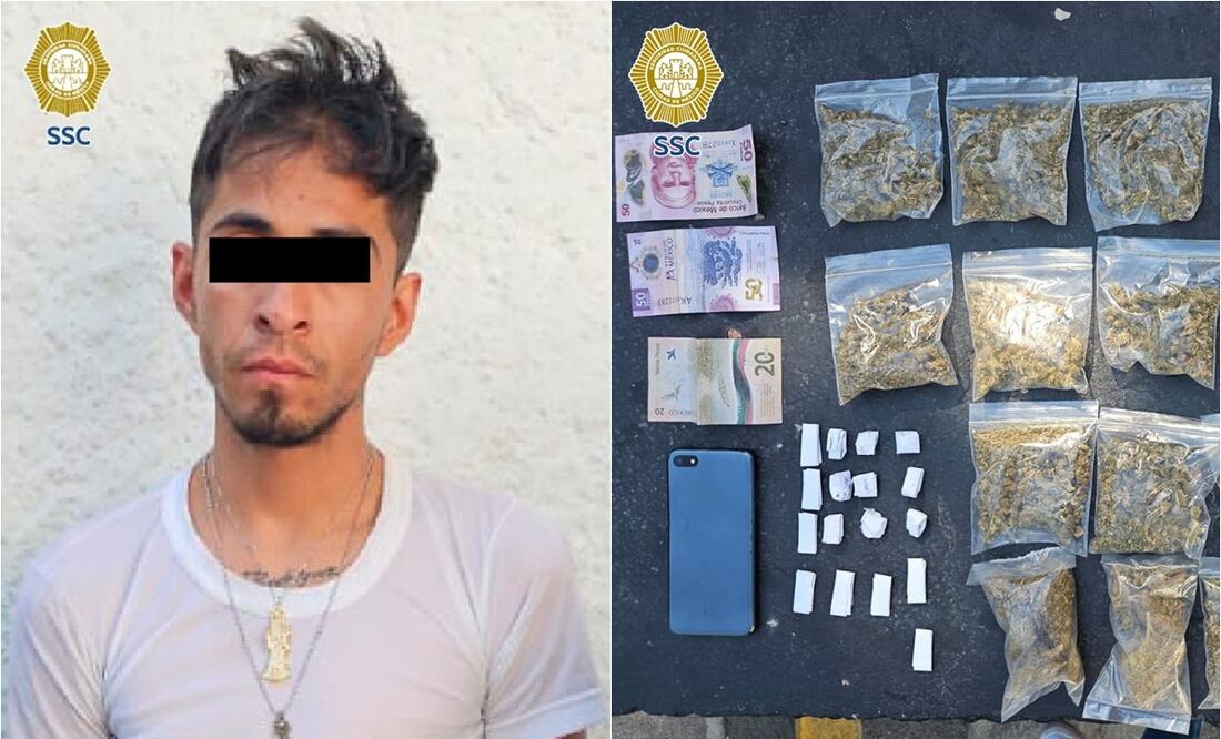 Detienen en la Guerrero a presunto extorsionador de "Los Palillos"; exigía pagos de hasta 100 mil pesos a comerciantes. Foto: Especial