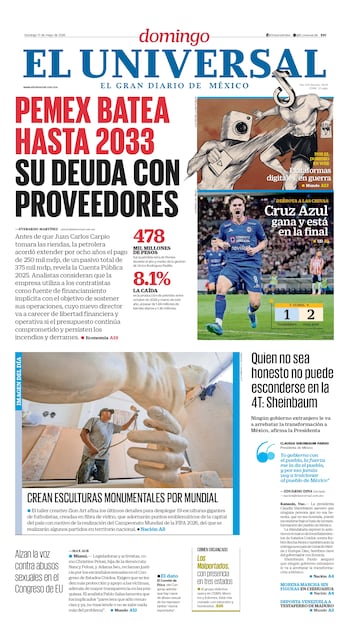 Portada impresa del 17 de mayo