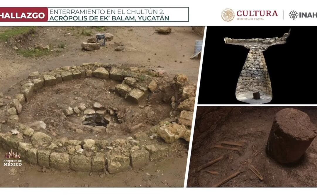 Hallazgo en Ek Balam. Foto: Captura