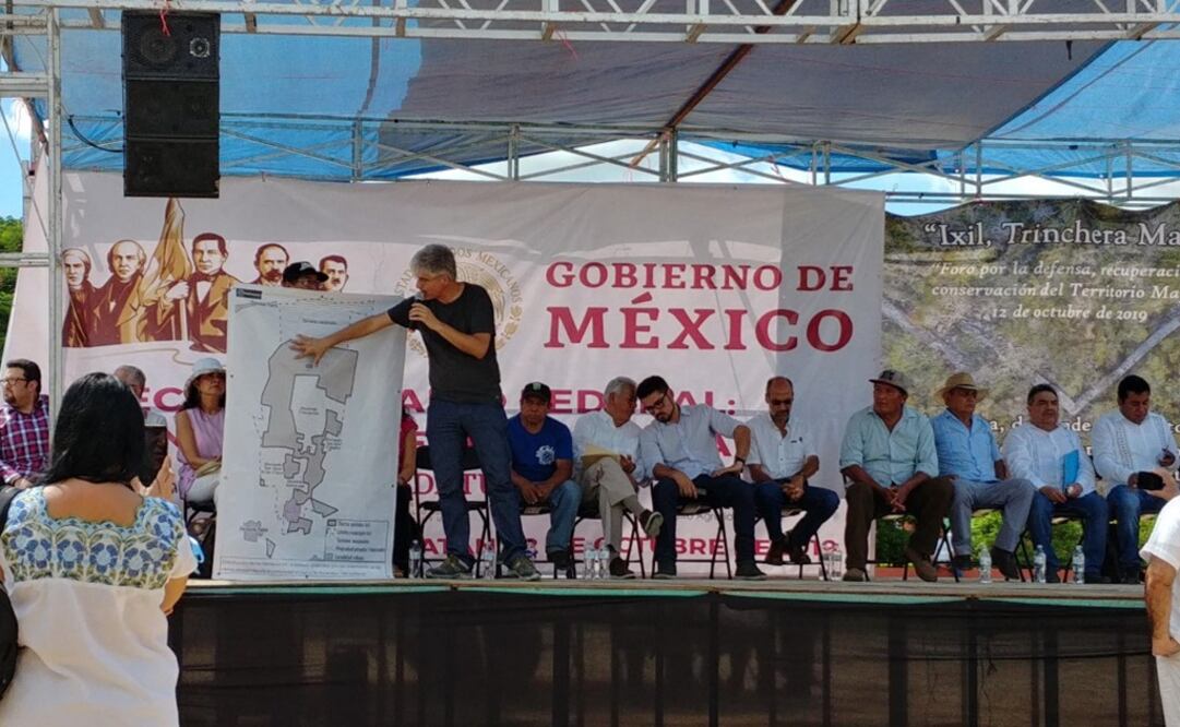 Foro "Ixil, trinchera maya, por la defensa, recuperación y conservación". Foto: Adriana Varillas / EL UNIVERSAL