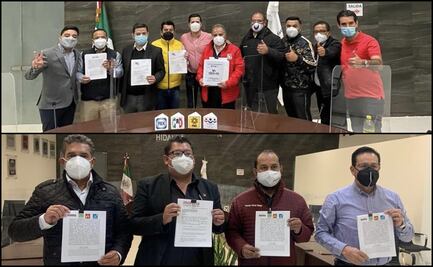Partidos políticos conforman dos coaliciones para elecciones de diputados en Hidalgo