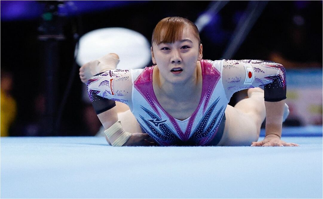 FOTO: AFP - Shoko Miyata, capitana del equipo japonés de gimnasia