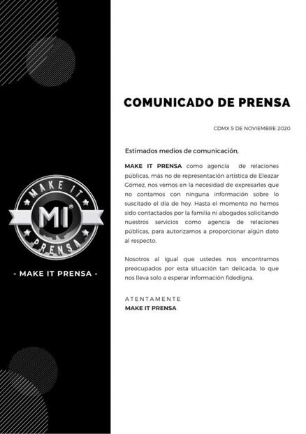 Tras ser acusado de violencia, trasladan a Eleazar Gómez al Reclusorio Sur