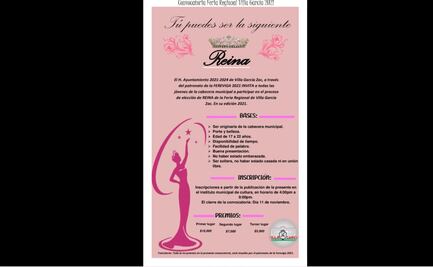 Convocan a concurso de belleza a mujeres solteras y "que no hayan estado embarazadas"