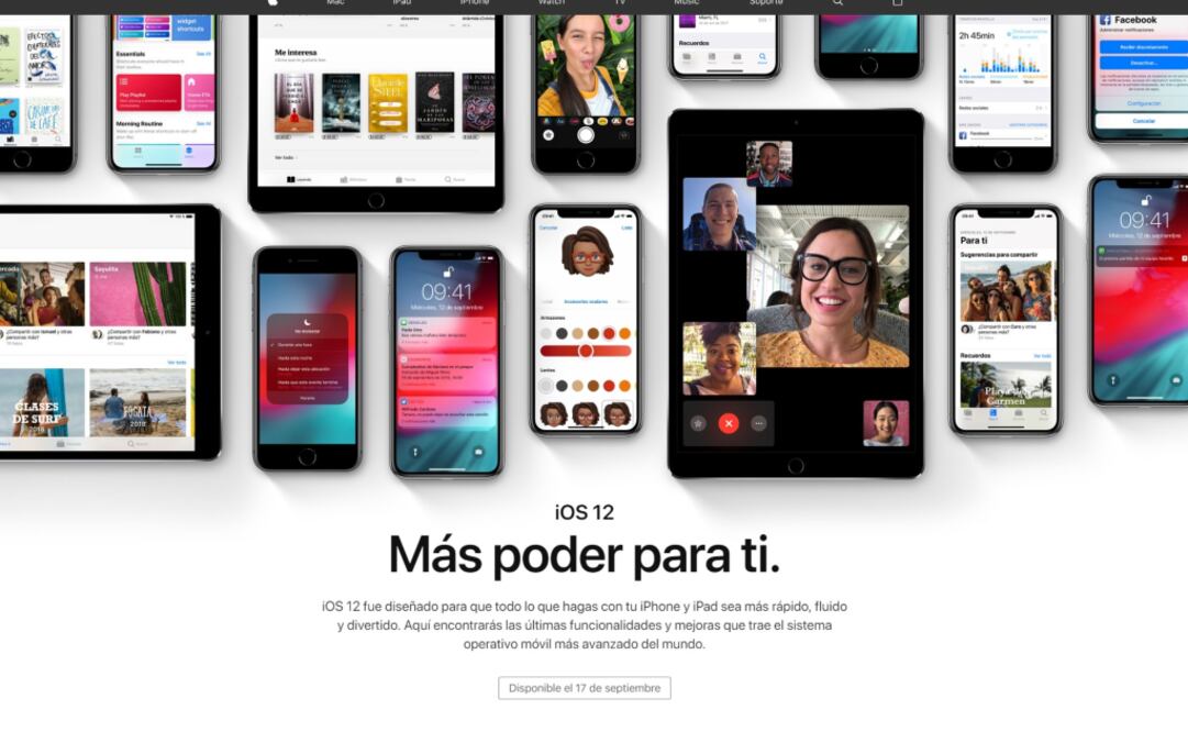 iOS 12 se centra en mejoras de rendimiento en dispositivos antiguos, añadiendo algunas mejoras interesantes al sistema