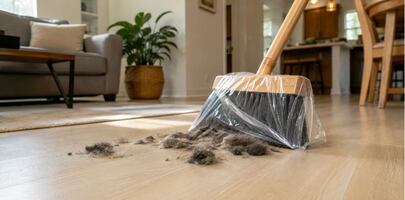 ¿Para qué sirve colocar una bolsa de plástico en la escoba?; descubre los beneficios de este truco doméstico