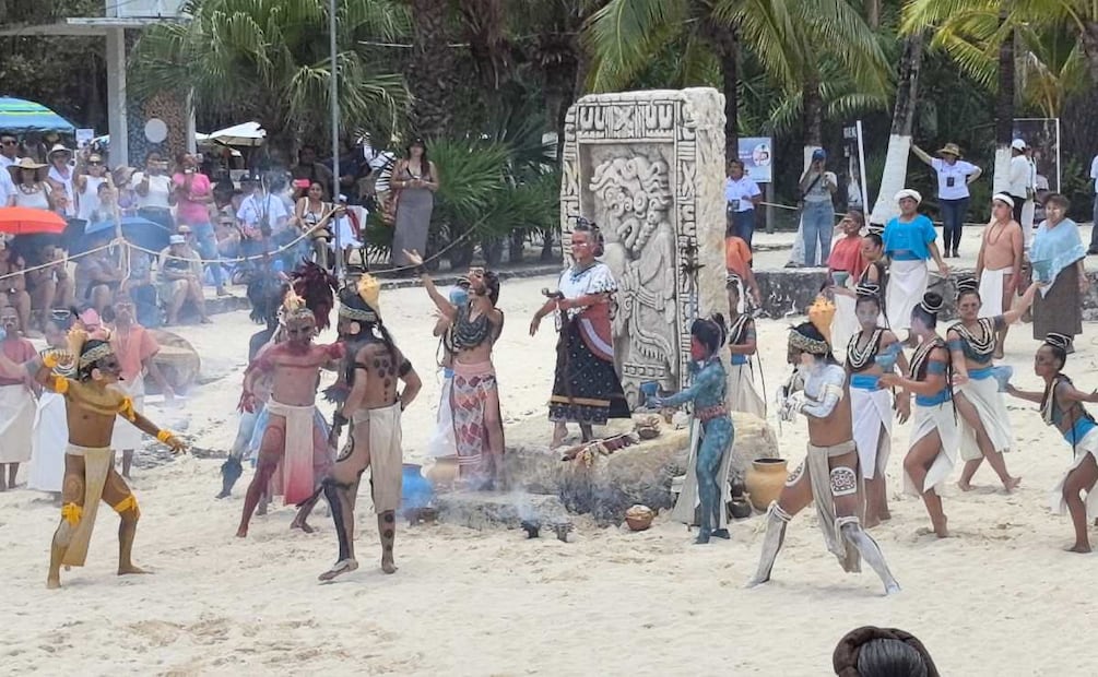 La Travesía Sagrada Maya recrea una antigua tradición prehispánica.
Foto: Adriana Varillas / EL UNIVERSAL.