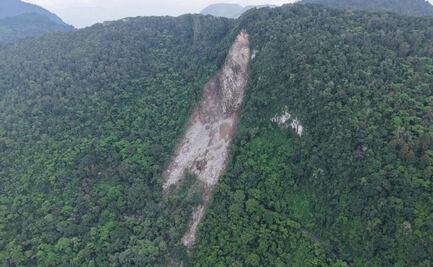 Desgajamiento de cerro en Hidalgo, mantiene cerrado tránsito vehicular en carretera Pisaflores–Chapulhuacán