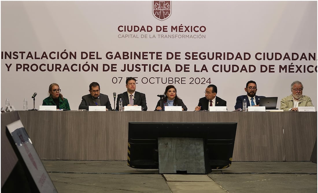 INSTALACIÓN DEL GABINETE DE SEGURIDAD CIUDADANA Y PROCURACIÓN DE JUSTICIA DE LA CIUDAD DE MÉXICO Encabezada por la jefa de gobierno Clara Brugada. Fotos: Berenice Fregoso EL UNIVERSAL