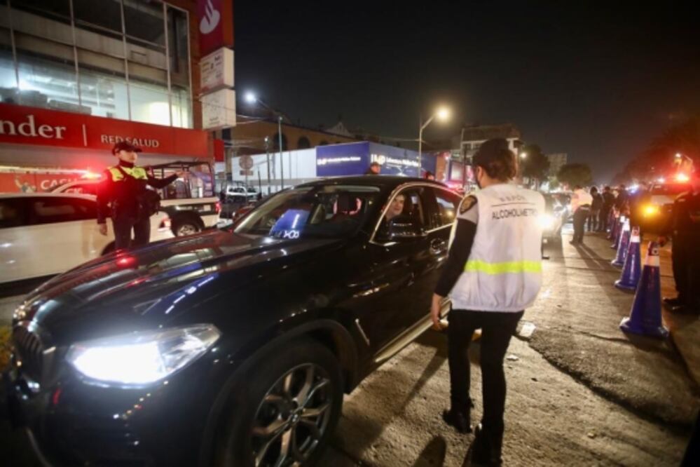 Arranca alcoholímetro por fiestas decembrinas en la CDMX