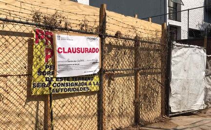 Clausuran invernadero por excavación profunda en Ciudad Satélite