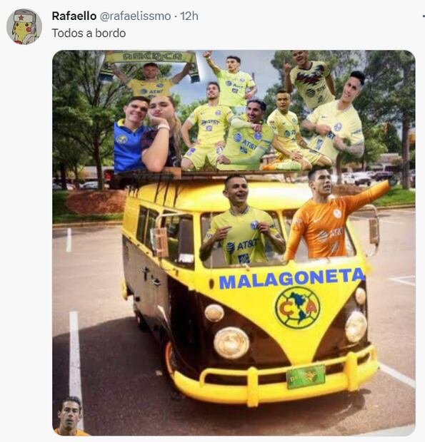 Meme del triunfo de América sobre Juárez