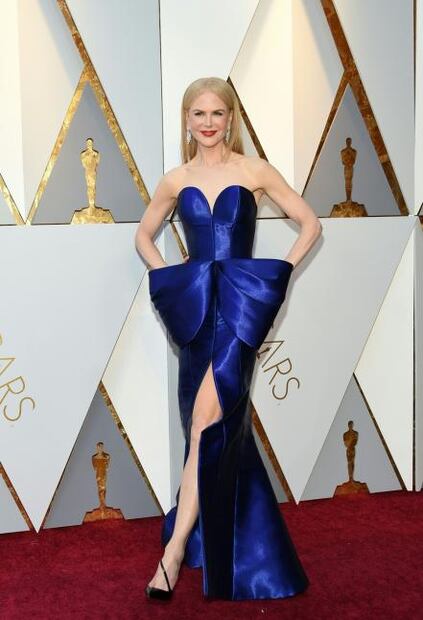 La tendencia de colores metálicos predominó en los Oscar 2018