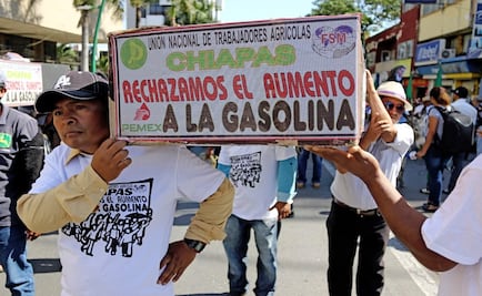 Marchan en Tuxtla Gutiérrez contra el alza de combustible 