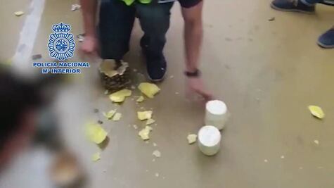 Incautan en España 67 kilos de cocaína dentro de piñas